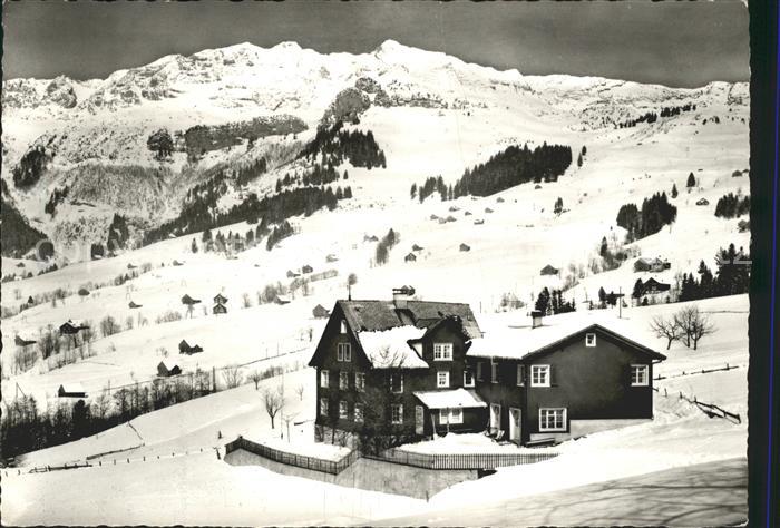 Amden Walensee SG Evangelische Heimstaette Bienenheim Mattstock Alpstein Winterp