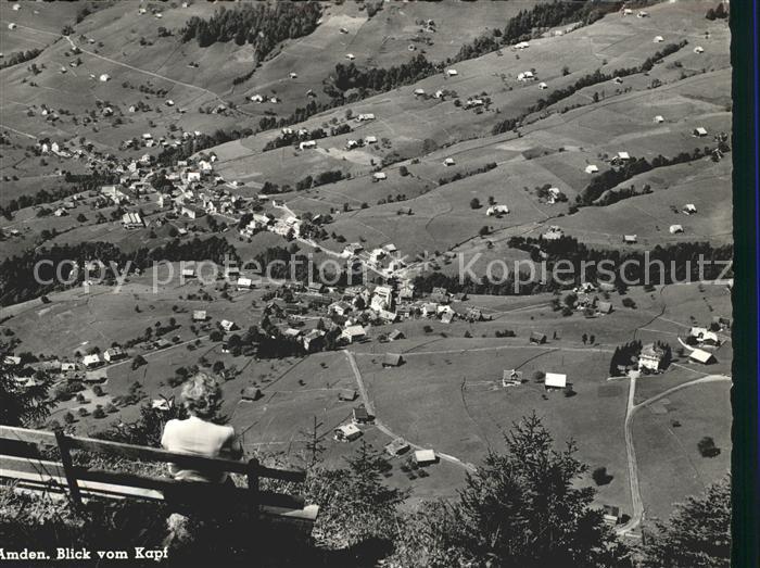 Amden Walensee SG Panorama Blick vom Kapf