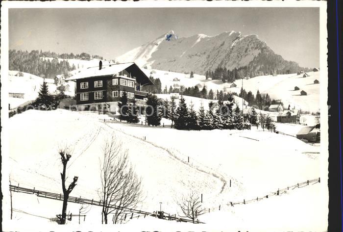 Amden Walensee SG Kinderheim Solreal Winterpanorama