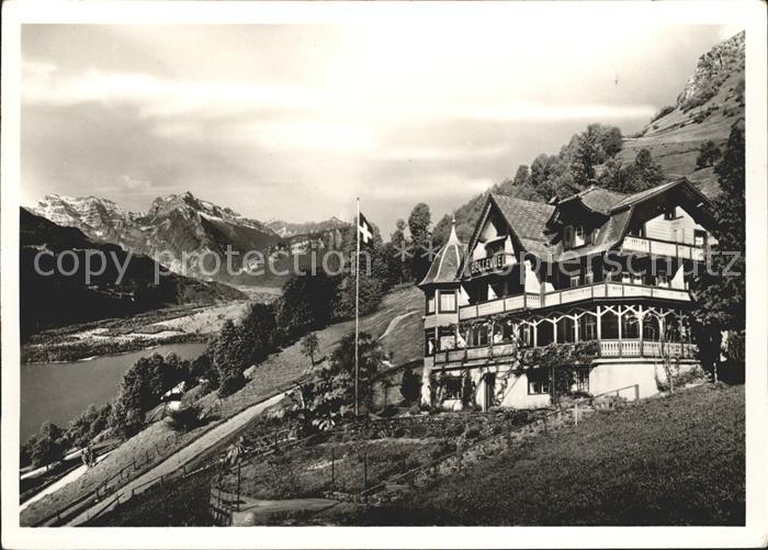Amden Walensee SG Erholungsheim Bellevue Walensee Alpenpanorama