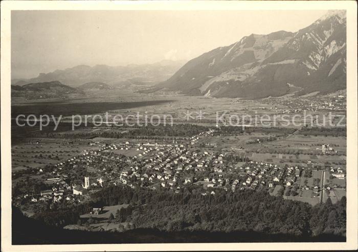 Buchs SG Panorama Rheintal