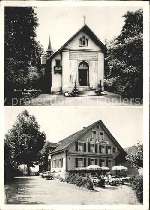 Benken SG Maria Bildstein Kapelle Gasthof zum Pilgerhaus