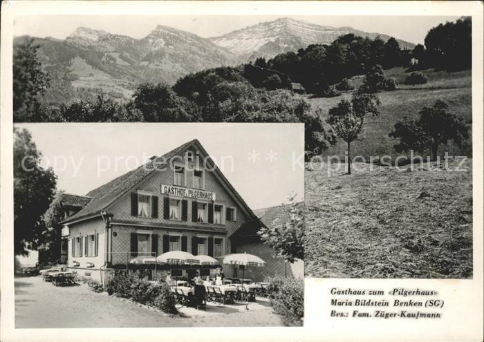 Benken SG Gasthof zum Pilgerhaus Maria Bildstein Panorama