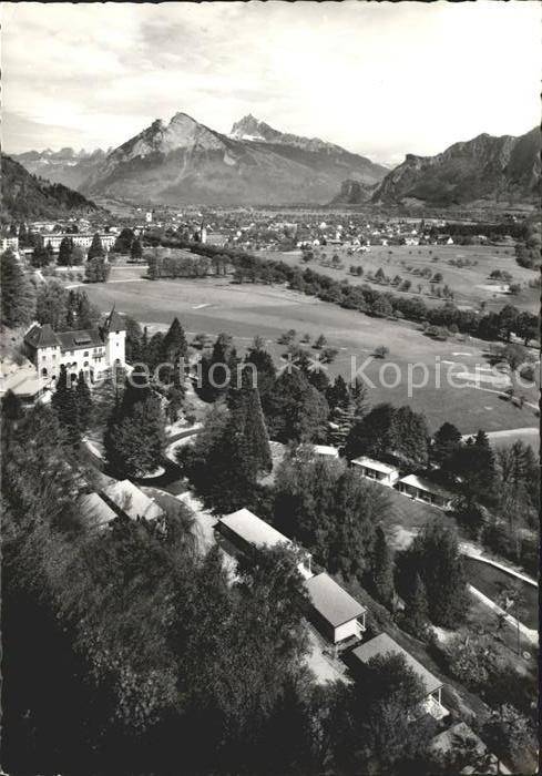 Bad Ragaz Ragatz Touring Mot Hotel Schloss Ragaz Panorama Rheintal Alpen