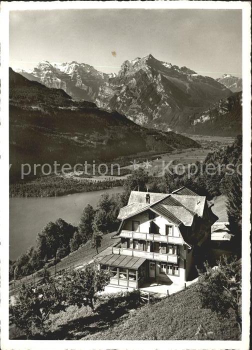 Amden Walensee SG Kurhaus Bellevue Ferienheim Walensee Alpenpanorama