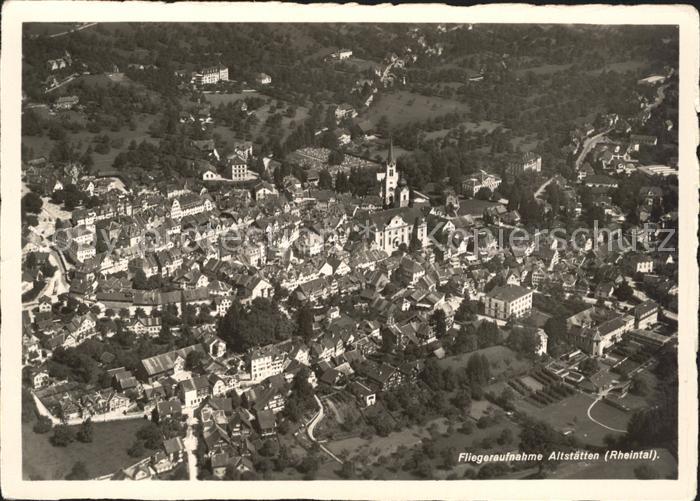Altstaetten SG Fliegeraufnahme
