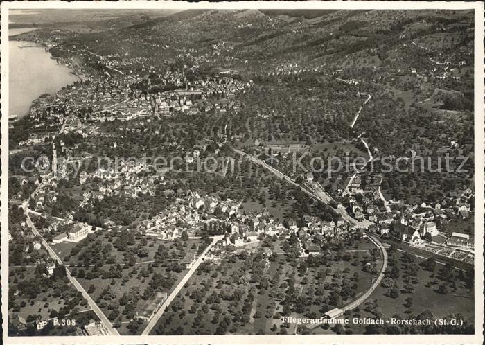 Goldach Rorschach Fliegeraufnahme Bodensee