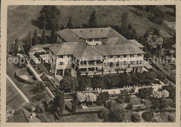 Weggis Vierwaldstaettersee Fliegeraufnahme Ferienheim Co-op