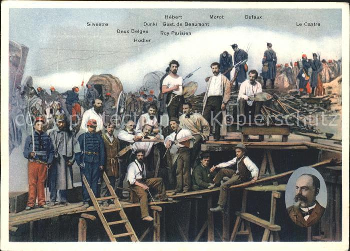 Luzern LU Gemaelde Le Castre Grand Panorama