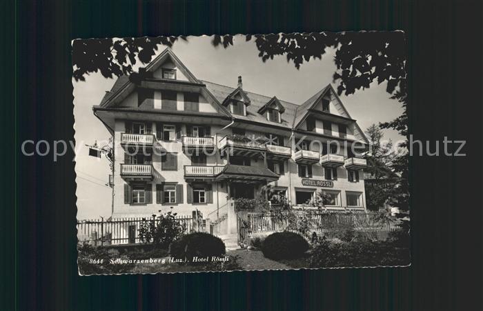Schwarzenberg LU Hotel Roessli