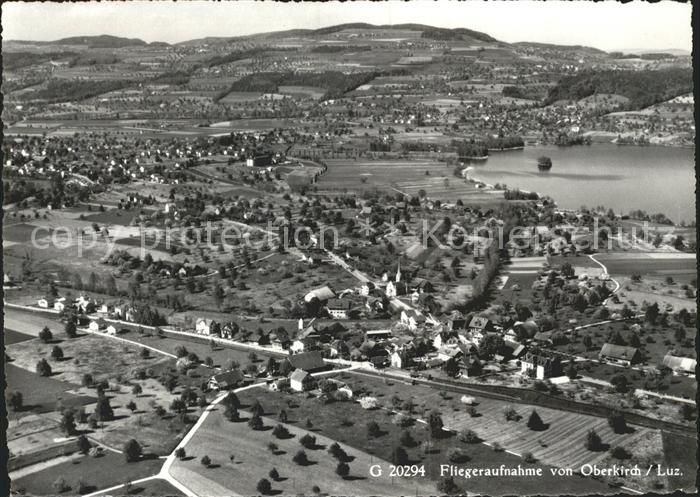 Oberkirch Sursee Fliegeraufnahme