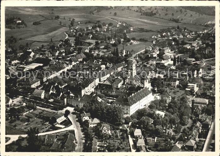 Delemont Stadt Ort Luftaufnahme