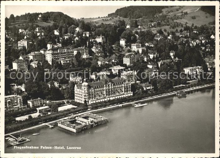 Luzern LU Luftauffnahme Palace Hotel