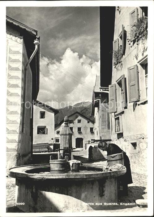 Guarda Inn Dorfplatz Brunnen