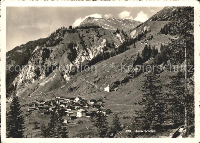 Ausserferrera Dorfansicht