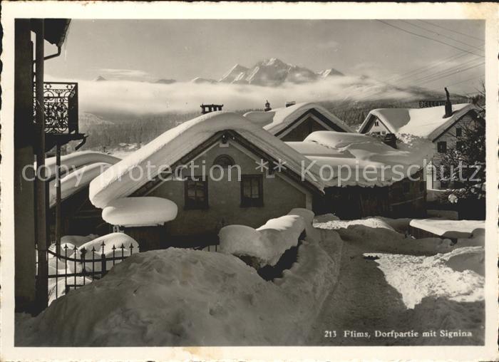 Flims Dorf Dorfpartie