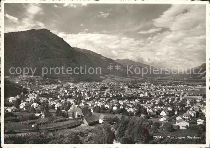 Chur GR Chur gegen Oberland