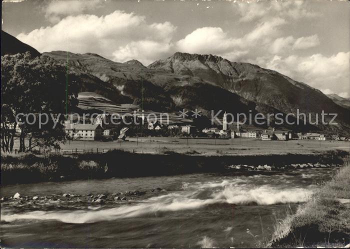 Celerina GR Fluss Dorf