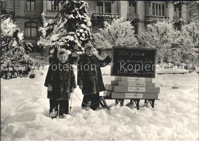 Luzern LU Neujahrskarte