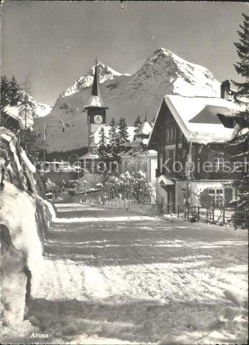 Arosa GR Ortspartie Kirche