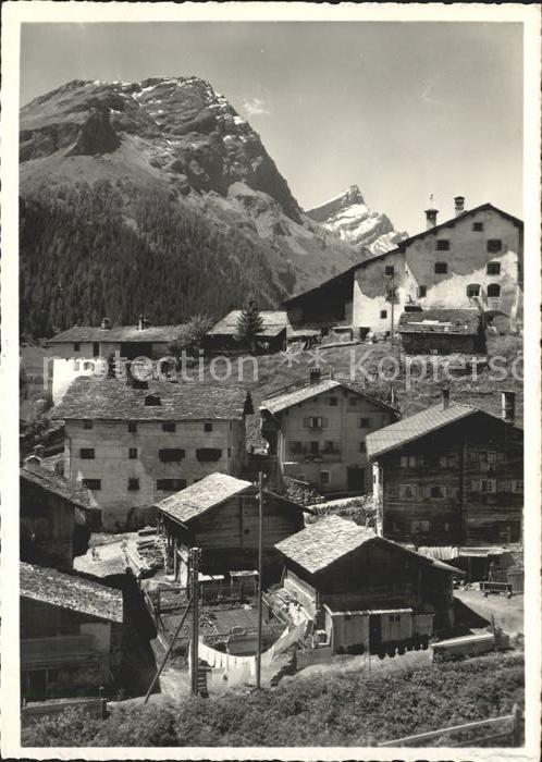 Spluegen GR Dorfpartie