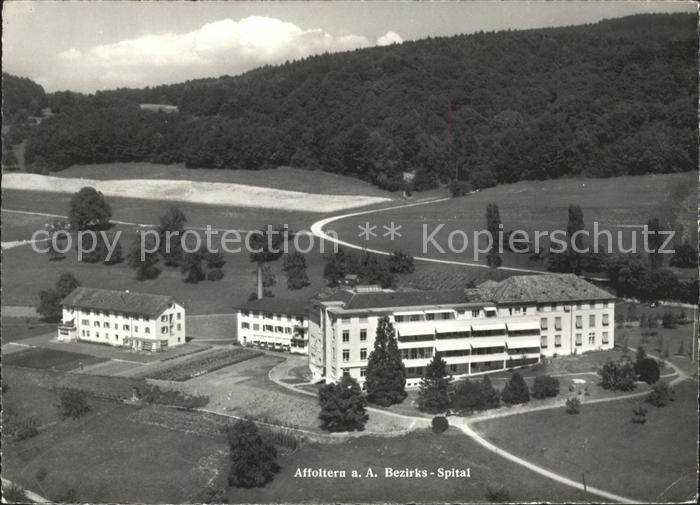 Affoltern Albis Bezirksspital Fliegeraufnahme