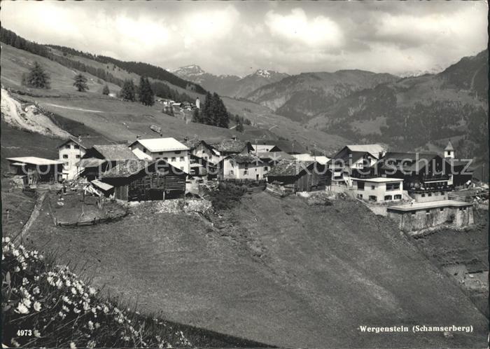 Wergenstein GR am Schamserberg Alpenpanorama
