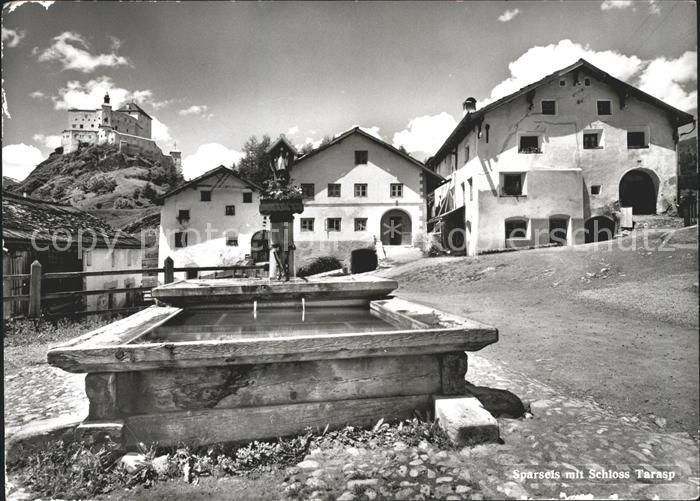 Sparsels mit Schloss Tarasp Brunnen