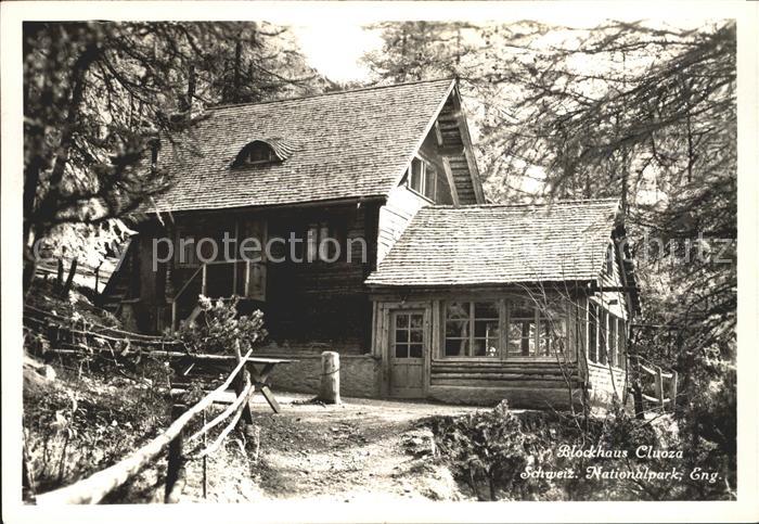 Zernez GR Blockhaus Cluoza Schweizerischer Nationalpark