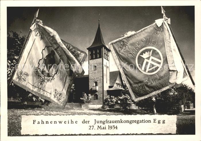 Egg ZH Fahnenweihe der Jungfrauenkongregation 1934 Wallfahrtskirche