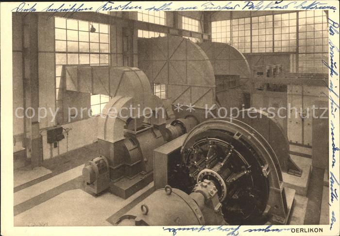 Oerlikon ZH Installation d essais a grande puissance des Ateliers de Constructio