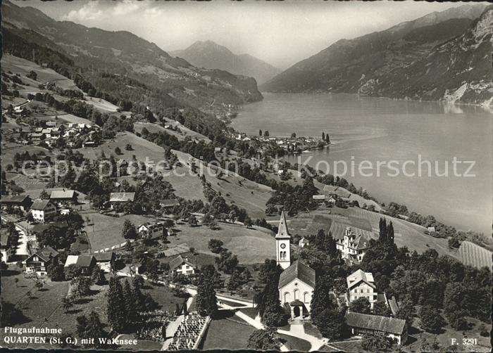 Quarten mit Walensee Fliegeraufnahme
