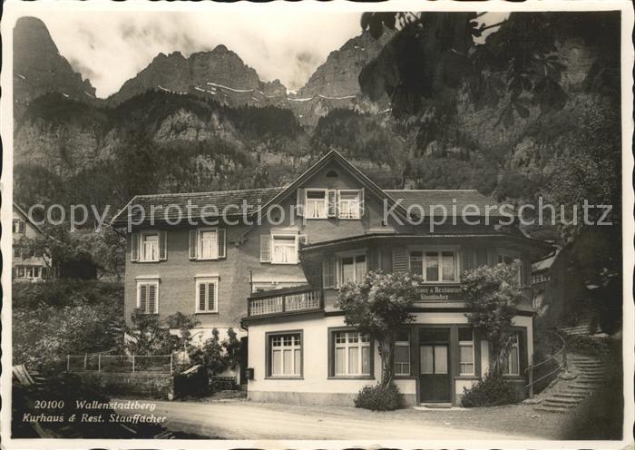 Walenstadtberg Kurhaus Restaurant Stauffacher