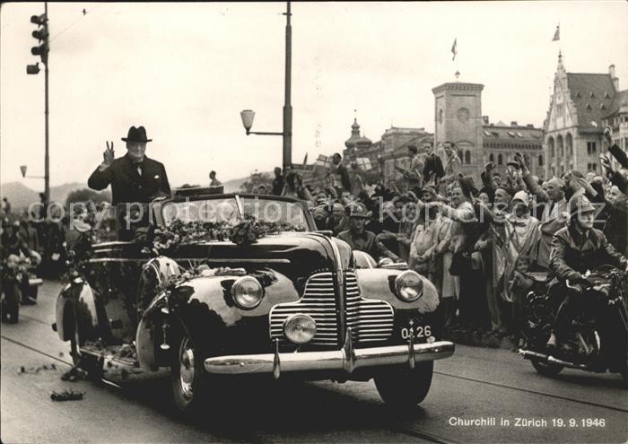 Zuerich Churchill in Zuerich 1946
