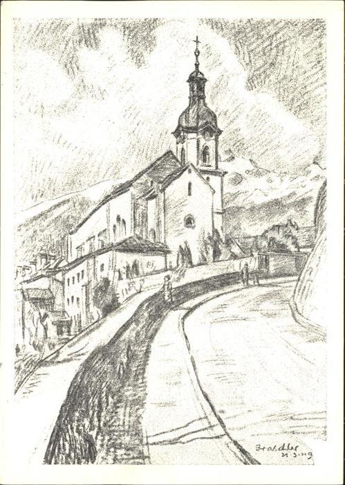 Chur GR K?nstlerkarte Kirche