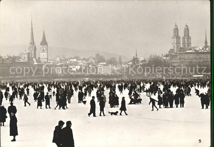 Zuerich Z?richsee-Gfr?rli eingefroren