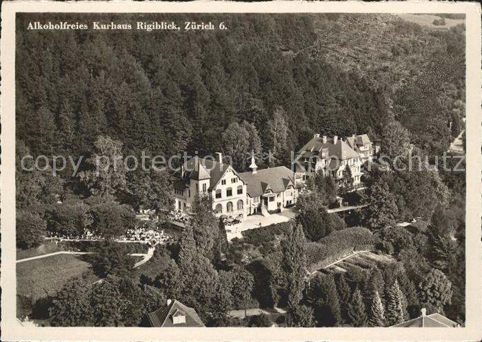 Zuerich Alkoholfreies Kurhaus Rigiblick Fliegeraufnahme