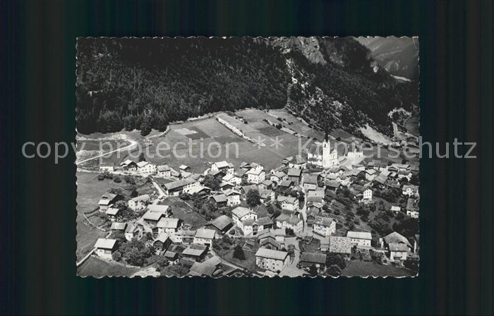 Alvaneu Dorf Fliegeraufnahme Albulatal