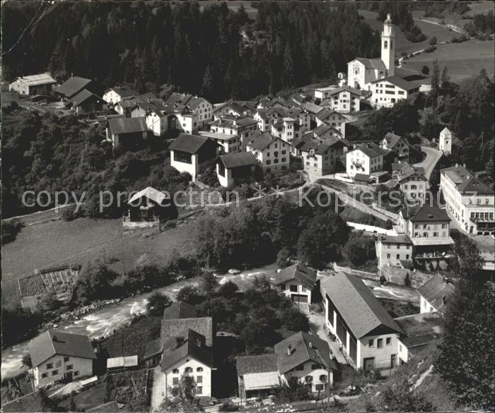 Tiefencastel Fliegeraufnahme Julier-Route