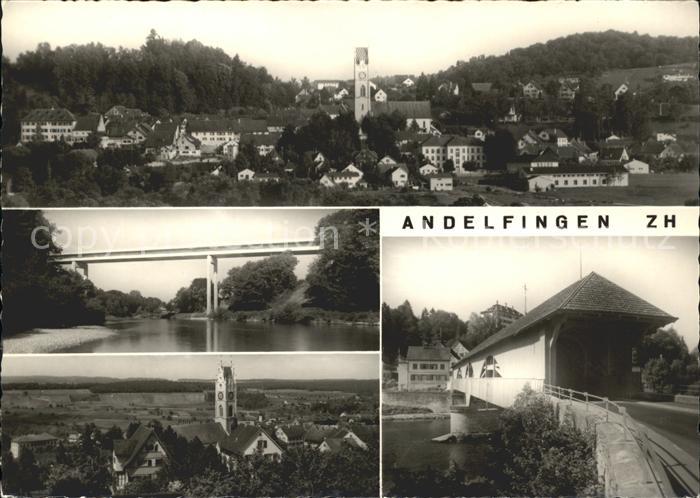 Andelfingen ZH Ansichten Bruecke Kirchturm