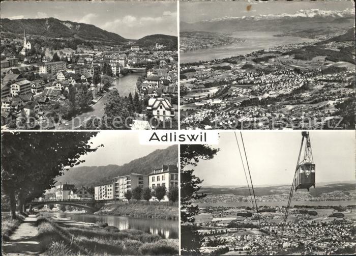 Adliswil Ansichten Seilbahn See Alpen