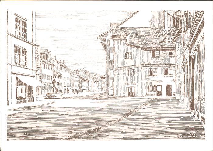 Winterthur An der Steinberggasse Kuenstlerkarte