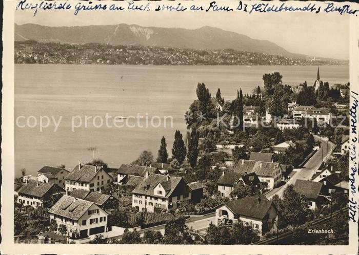 Erlenbach ZH Panorama mit See