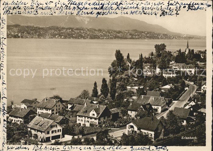Erlenbach ZH Panorama mit See