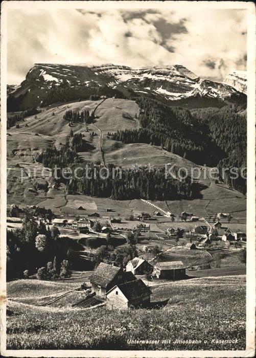 Unterwasser Toggenburg mit Iltiosbahn und Kaeserruck