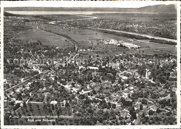 Widnau mit Bodensee Fliegeraufnahme