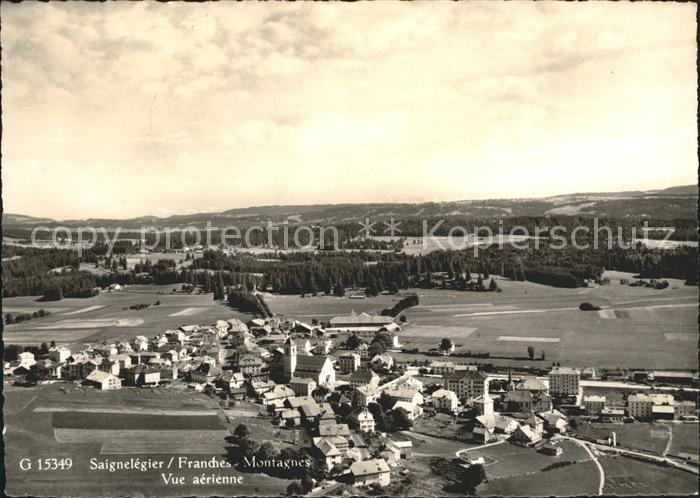 Saignelegier Franches Montagnes Vue aerienne