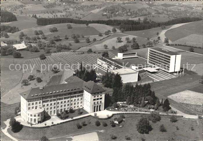 Menzingen Zug Seminar und Pensionat Fliegeraufnahme