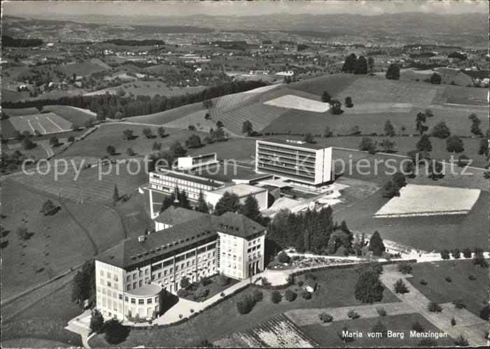 Menzingen Zug Maria vom Berg Fliegeraufnahme