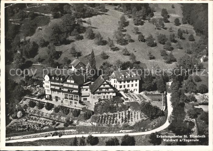 Walchwil Fliegeraufnahme Erholungsheim St Elisabeth